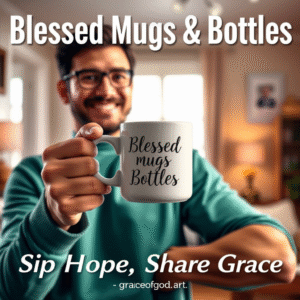 "Blessed Mugs & Bottles – Sip Hope, Share Grace"