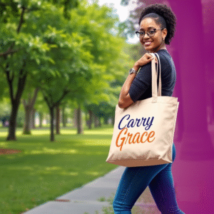 "Carry Grace – Tote Bags, Bagpack and school bag for Life’s Journey"