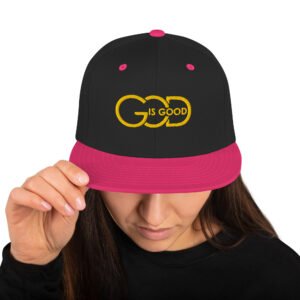 Snapback Hat "GOD IS GOOD" Dark Colors