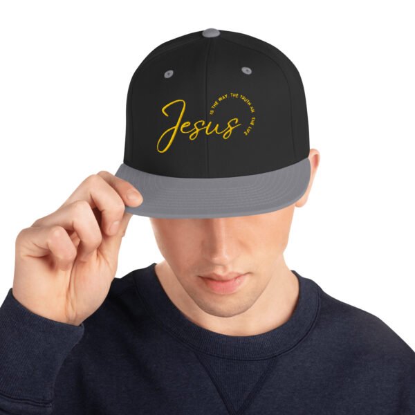 Snapback Hat "JESUS IS THE WAY" Dark Colors
