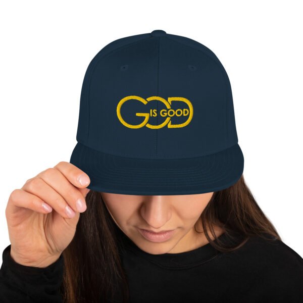 Snapback Hat "GOD IS GOOD" Dark Colors - Image 2