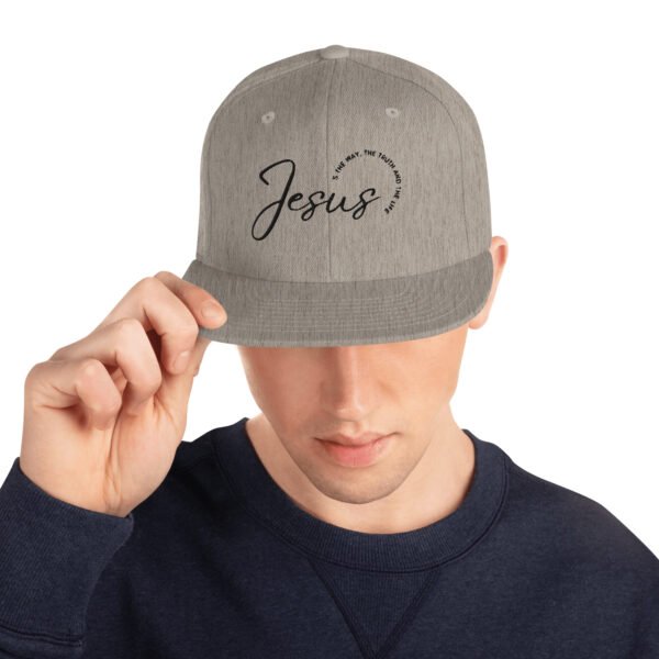 Snapback Hat "JESUS IS THE WAY" Light Colors - Image 5