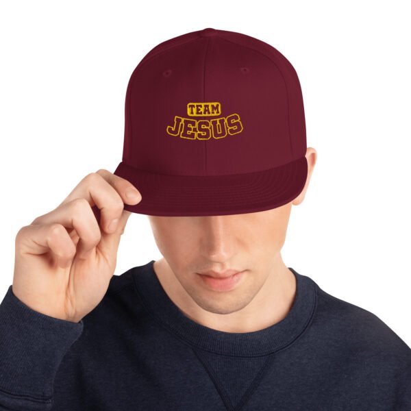 Snapback Hat "TEAM JESUS" Dark Colors - Image 8