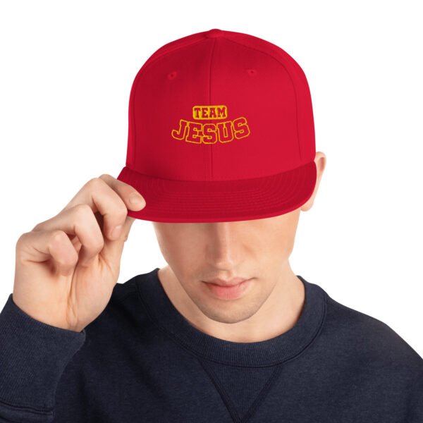 Snapback Hat "TEAM JESUS" Dark Colors - Image 12