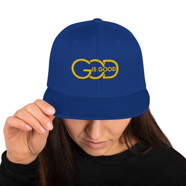 Snapback Hat "GOD IS GOOD" Dark Colors - Image 8