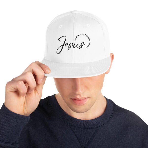 Snapback Hat "JESUS IS THE WAY" Light Colors - Image 7