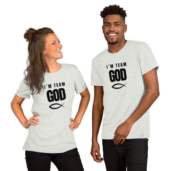 Unisex t-shirt "I´M TEAM GOD" Light Colors - Image 9