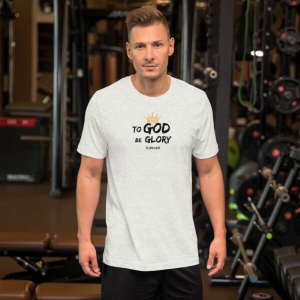 Unisex t-shirt "TO GOD BE GLORY FOREVER" Light Colors - Image 8