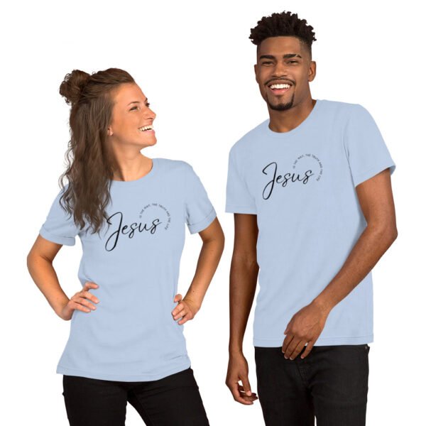 Unisex t-shirt "JESUS IS THE WAY" Light Colors - Image 4