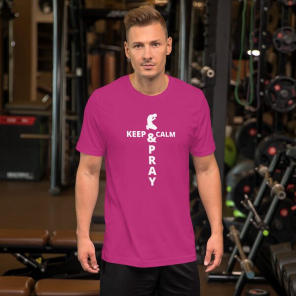Unisex t-shirt "KEEP CALM & PRAY" Dark Colors - Image 10
