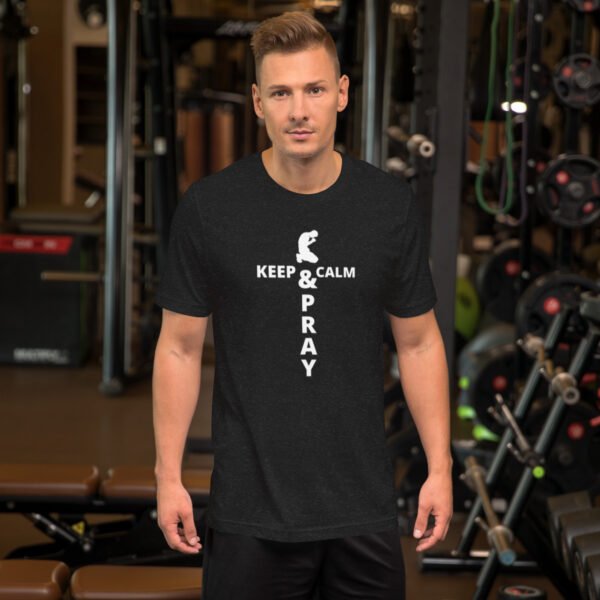 Unisex t-shirt "KEEP CALM & PRAY" Dark Colors