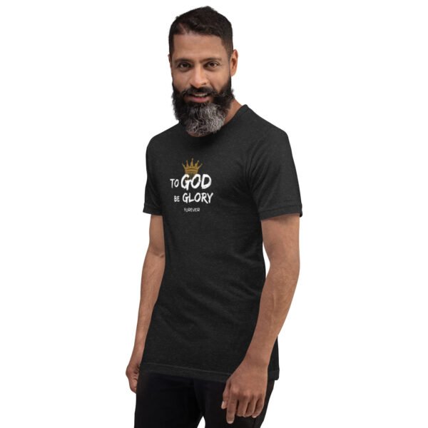 Unisex t-shirt Unisex t-shirt "TO GOD BE GLORY FOREVER" Dark Colors - Image 2