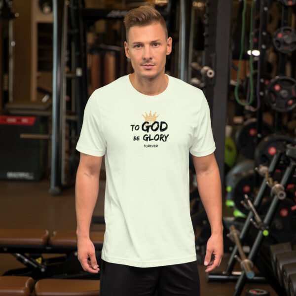 Unisex t-shirt "TO GOD BE GLORY FOREVER" Light Colors - Image 11