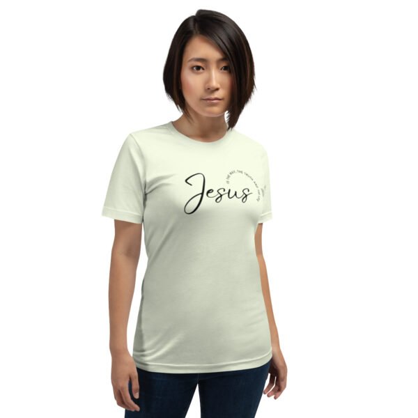Unisex t-shirt "JESUS IS THE WAY" Light Colors - Image 14