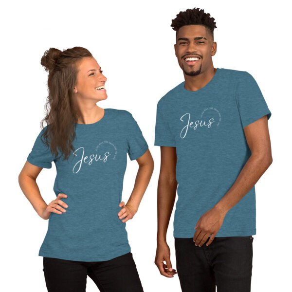 Unisex t-shirt "JESUS IS THE WAY" Dark Colors - Image 9