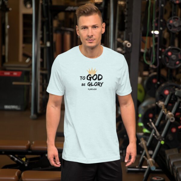 Unisex t-shirt "TO GOD BE GLORY FOREVER" Light Colors - Image 10