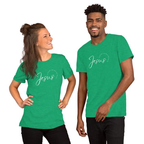 Unisex t-shirt "JESUS IS THE WAY" Dark Colors - Image 11