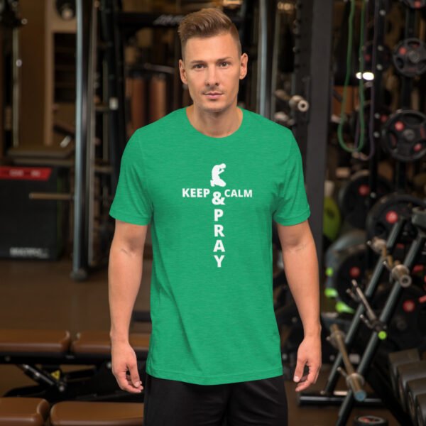 Unisex t-shirt "KEEP CALM & PRAY" Dark Colors - Image 14