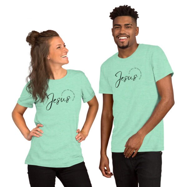 Unisex t-shirt "JESUS IS THE WAY" Light Colors - Image 8