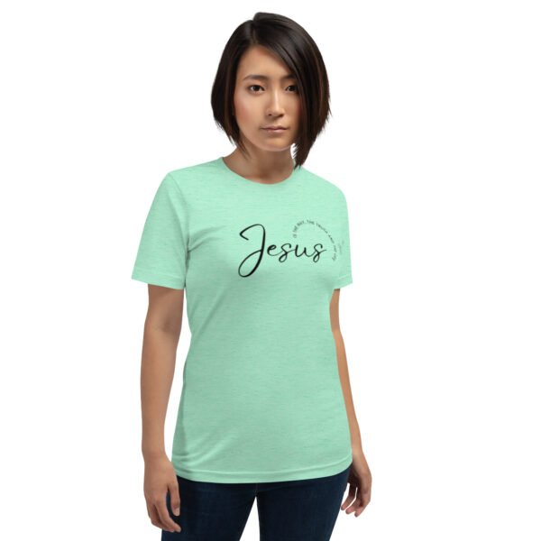 Unisex t-shirt "JESUS IS THE WAY" Light Colors - Image 9