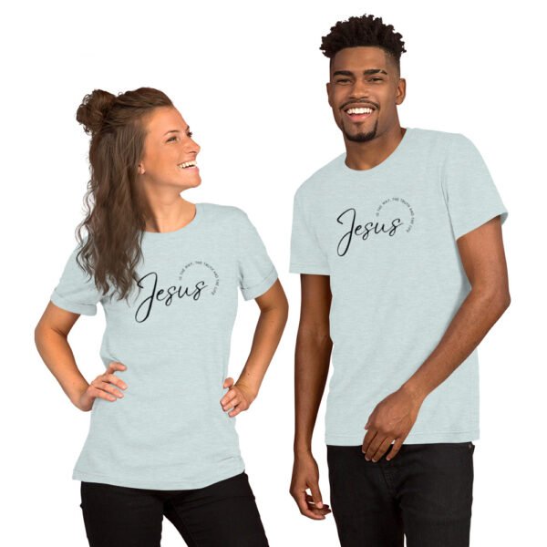 Unisex t-shirt "JESUS IS THE WAY" Light Colors - Image 7