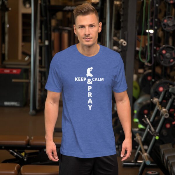 Unisex t-shirt "KEEP CALM & PRAY" Dark Colors - Image 12