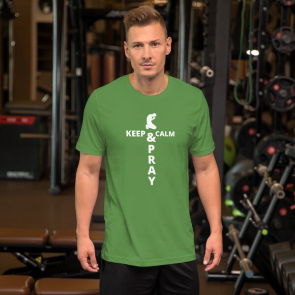 Unisex t-shirt "KEEP CALM & PRAY" Dark Colors - Image 15