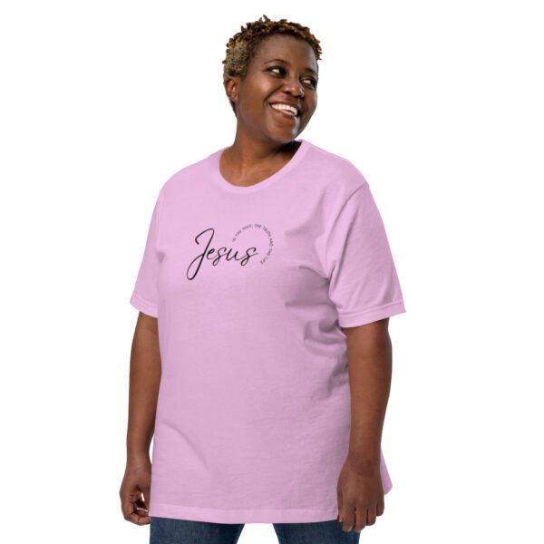 Unisex t-shirt "JESUS IS THE WAY" Light Colors - Image 2
