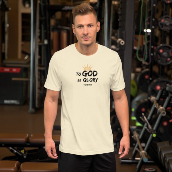 Unisex t-shirt "TO GOD BE GLORY FOREVER" Light Colors - Image 9