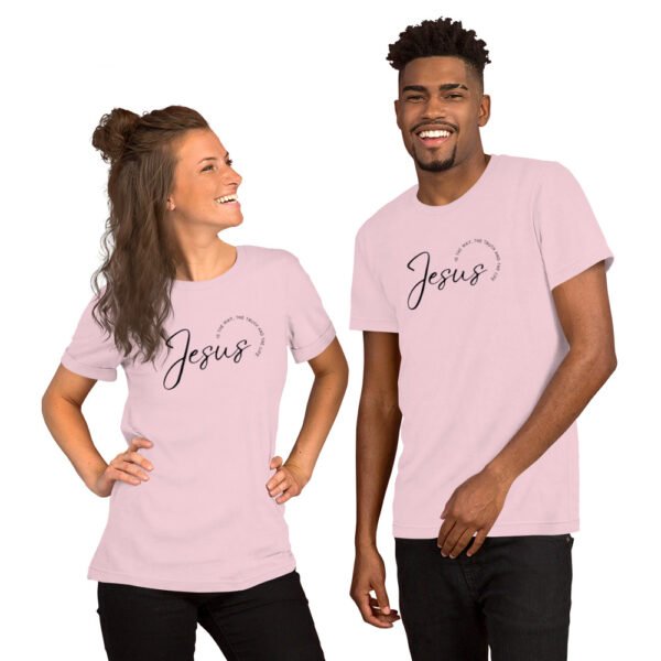 Unisex t-shirt "JESUS IS THE WAY" Light Colors - Image 9