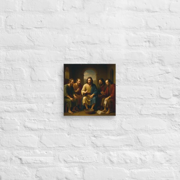 Canvas Jesus washing the feet of his disciples - Image 2