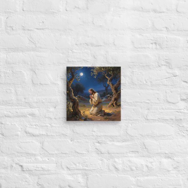 Canvas Jesus praying in the Garden of Gethsemane - Image 2