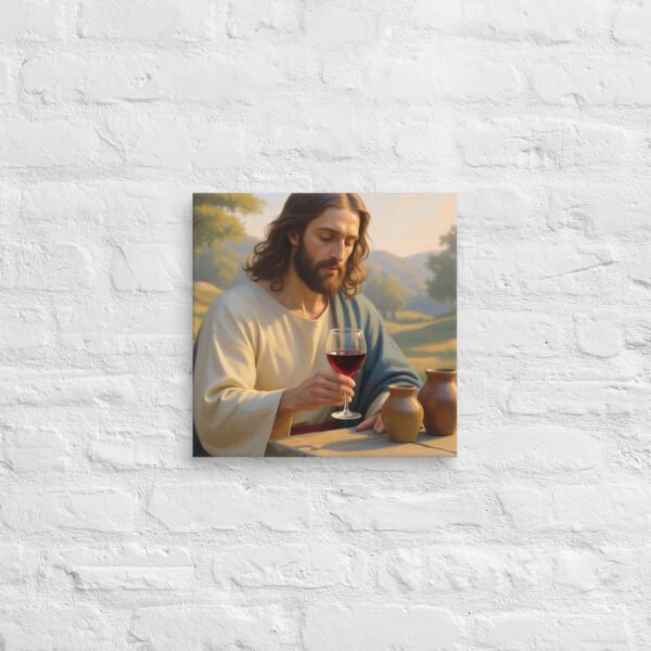 Canvas Jesus turned water into wine - Image 3
