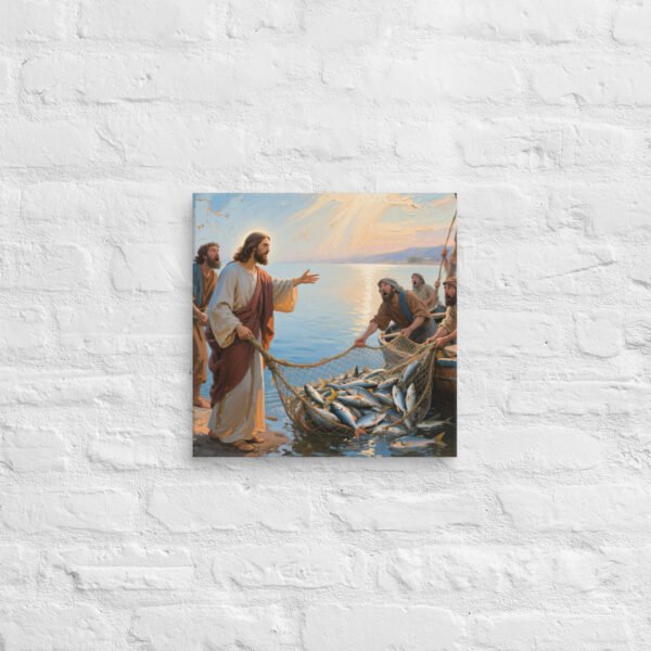 Canvas The miraculous catch of fish - Image 3