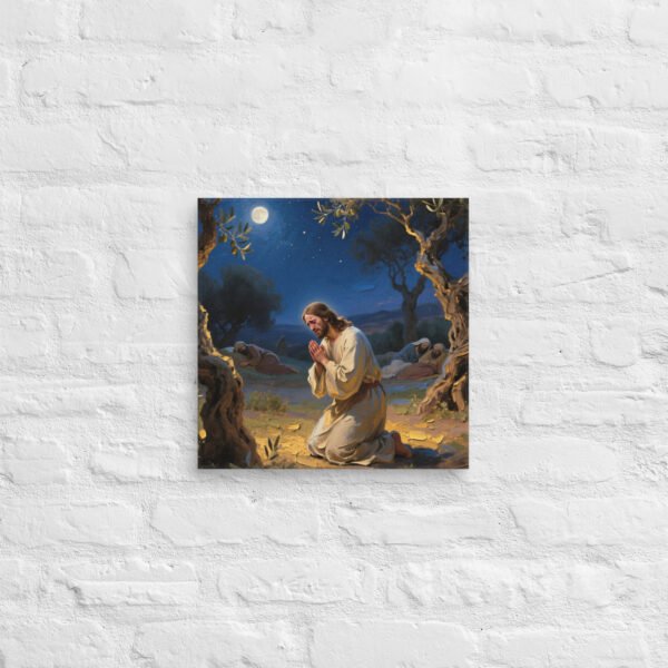 Canvas Jesus praying in the Garden of Gethsemane - Image 3