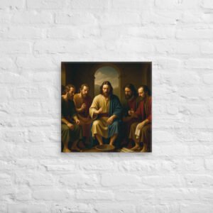 Jesus Washes Disciples' Feet Canvas | Humility Bible Art