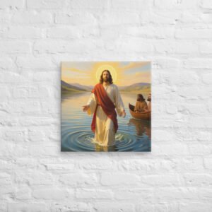 Jesus Walking on Water Canvas | Faith-Inspired Wall Art