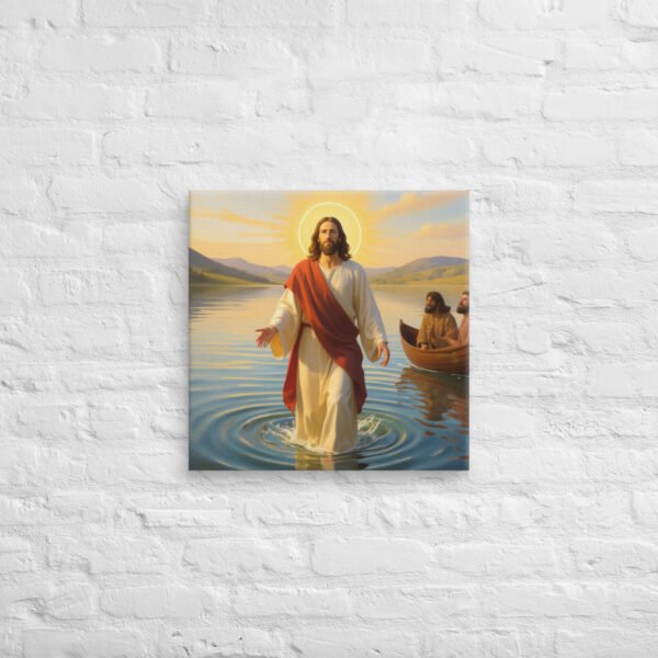 Canvas Jesus walking on the water