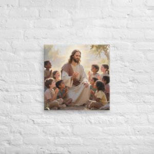 Let the Children Come to Me Canvas | Christian Kids Room Decor