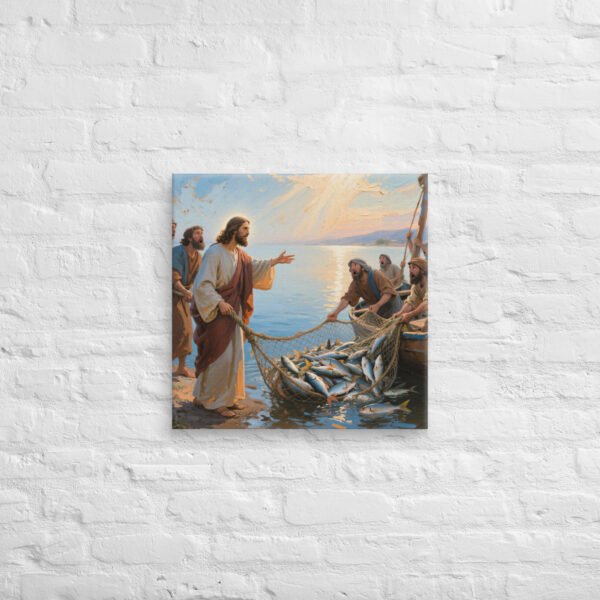 Canvas The miraculous catch of fish