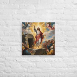 Resurrection of Jesus Canvas Art | Christian Home Decor