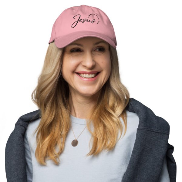 Dad hat “JESUS IS THE WAY” Light Colors - Image 4