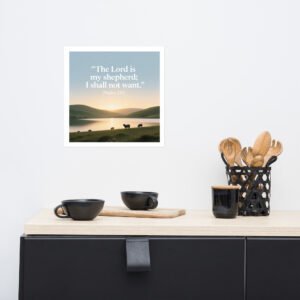 Poster PSALM 23 The Lord is my shepherd