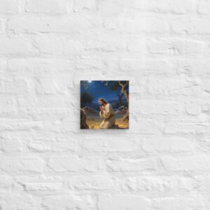Christian Canvas Art: Jesus Praying in Gethsemane | Faith Decor